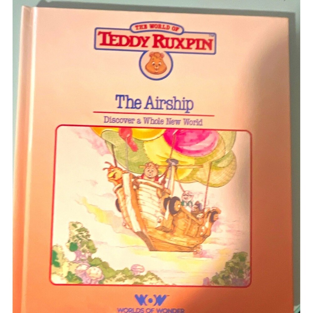 WOW Teddy Ruxpin The Airship Hardcover Illustrated Book 1985 Inscribed